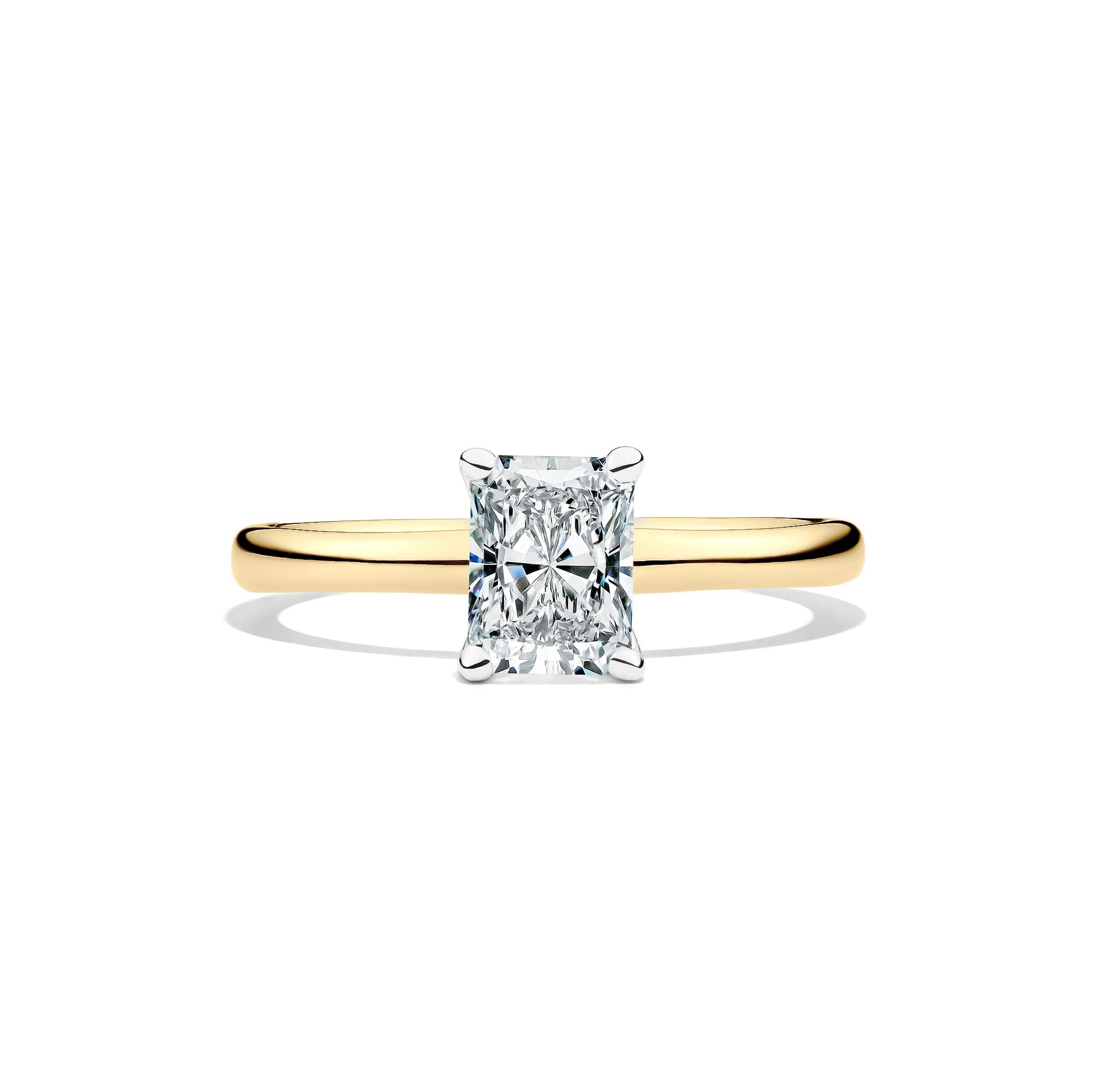 14k Yellow Gold 5/8 ct Round Solitaire Diamond Engagement Ring 14KW Solid Gold Diamond Engagement Ring main image 1