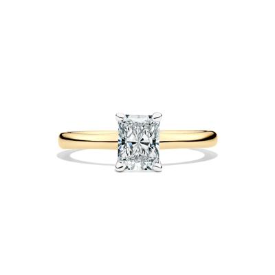 Diamond Radiant-Cut Solitaire Engagement Ring in 14K Yellow Gold (1 ct.)
