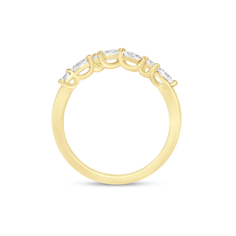 Diamond Chevron Band in 14K Yellow Gold (1/3 ct. tw.) – Image 2 of 3