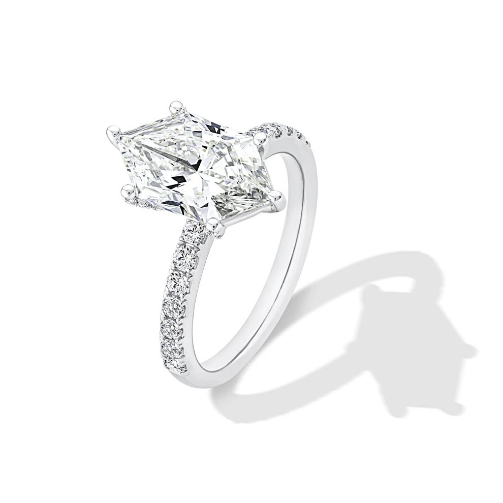 Lab Grown Diamond Dutch Marquise Engagement Ring in 14K White Gold (3 1/2 ct. tw.) – Image 4 of 4