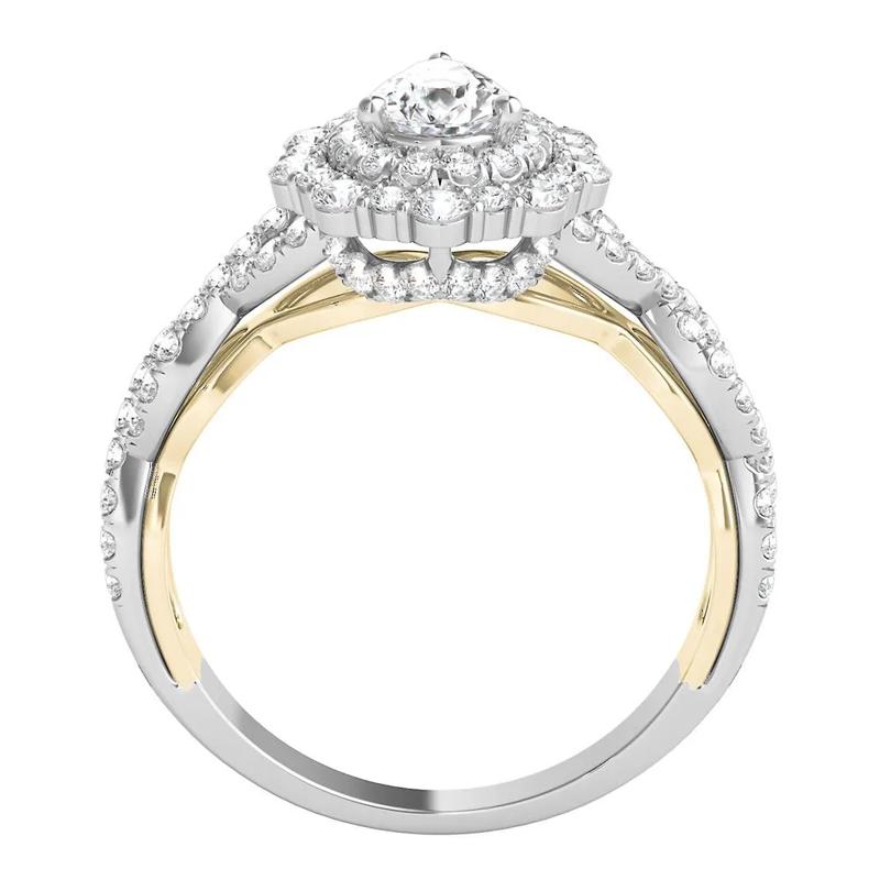 Doris Pear-Shaped Diamond Engagement Ring in 14K White Gold &#40;1 ct. tw.&#41;  – Image 3 of 3