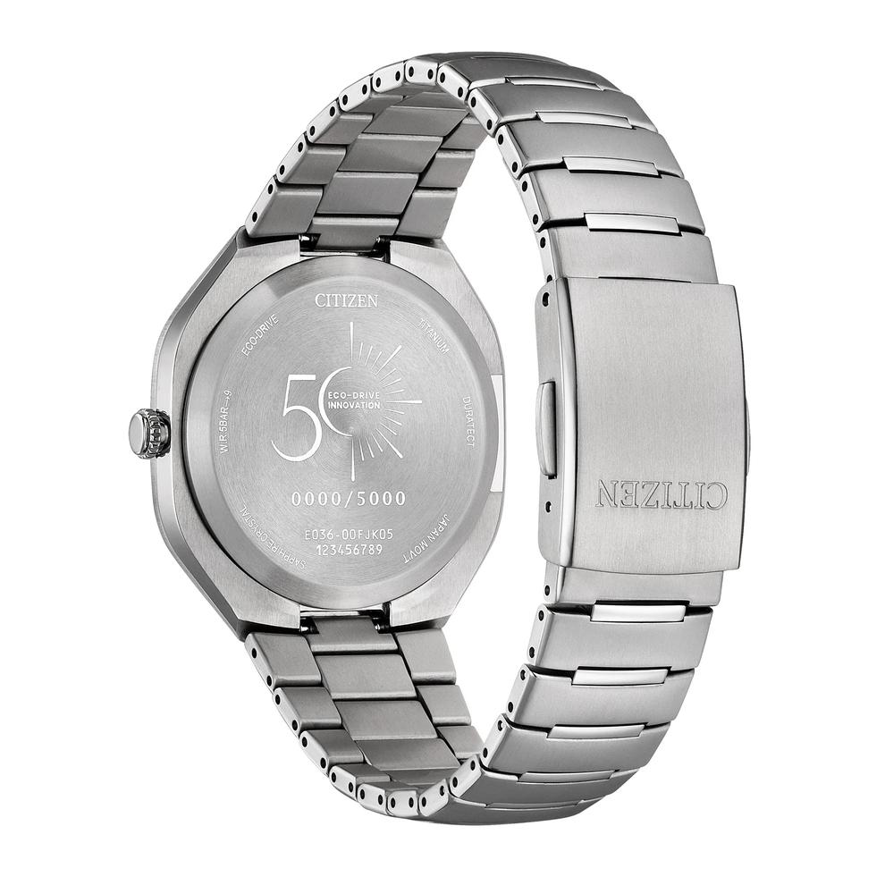 Men's Limited Edition Sport Luxury Eco-Drive Photon Watch in Silver Super Titanium – Image 2 of 3