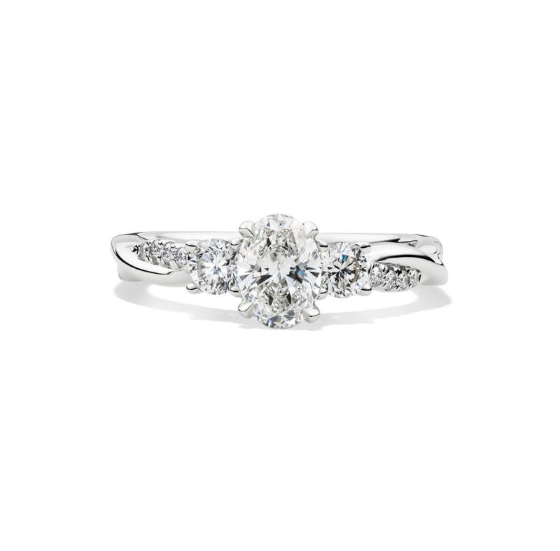 Oval-Shaped Diamond Engagement Ring in 14K White Gold &#40;1 3/4 ct. tw.&#41; – Image 1 of 7