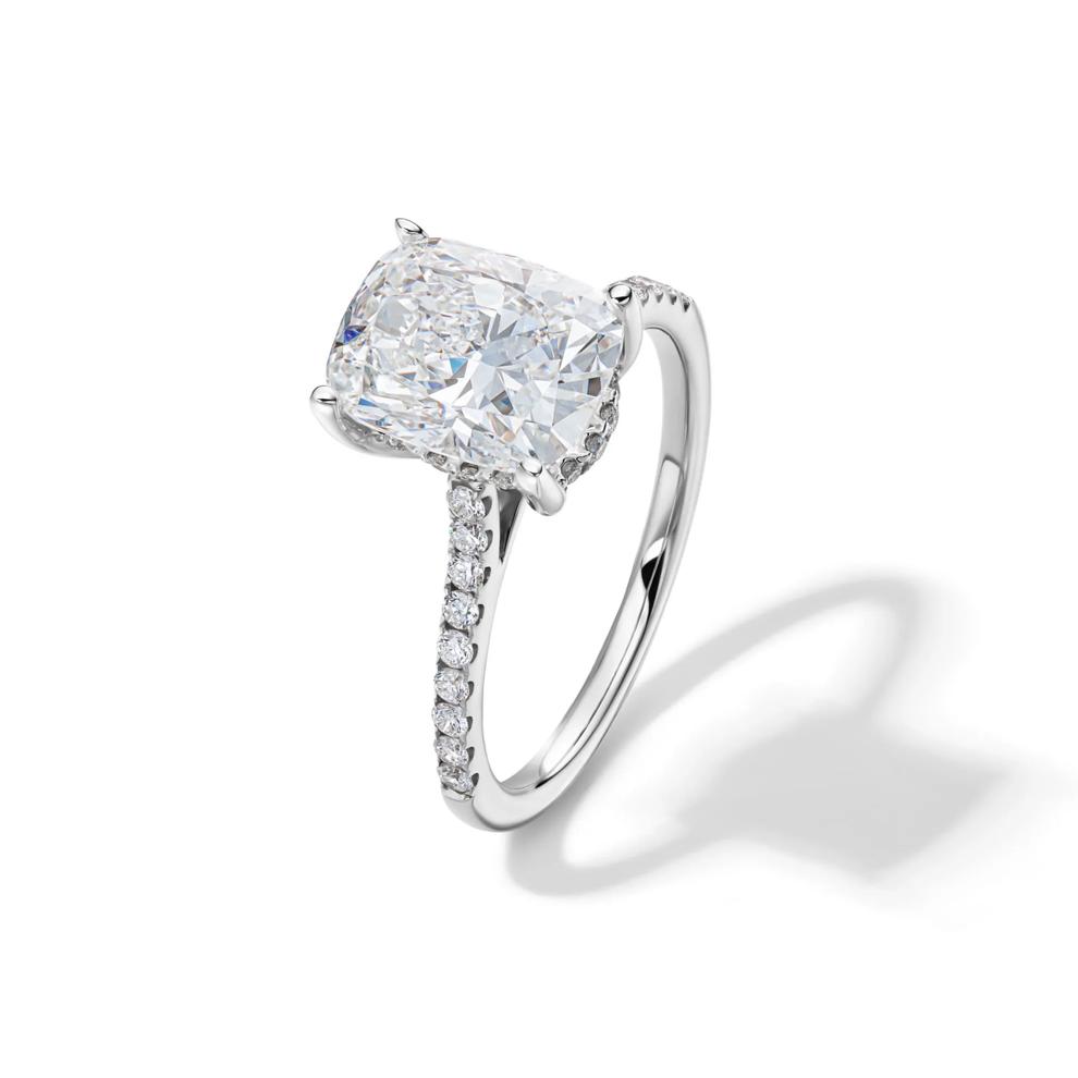 Lab Grown Diamond Wedding Set in 14K White Gold (3 &frac12; ct. tw.) – Image 4 of 6