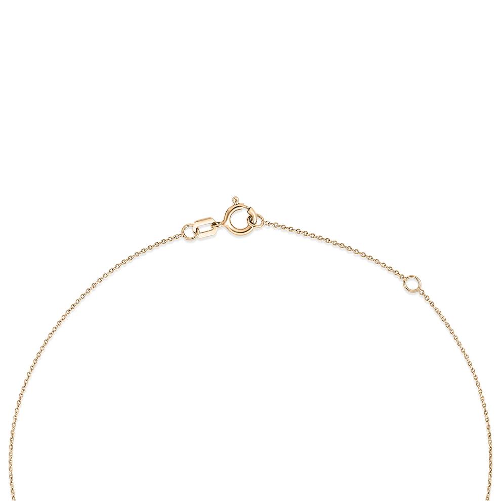 Diamond Drop Pendant Necklace in 10K Yellow Gold (1/10 ct. tw.) – Image 4 of 4