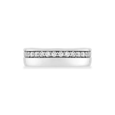 Men's Lab Grown Diamond High Polish Band in 10K White Gold (1/2 ct. tw.)