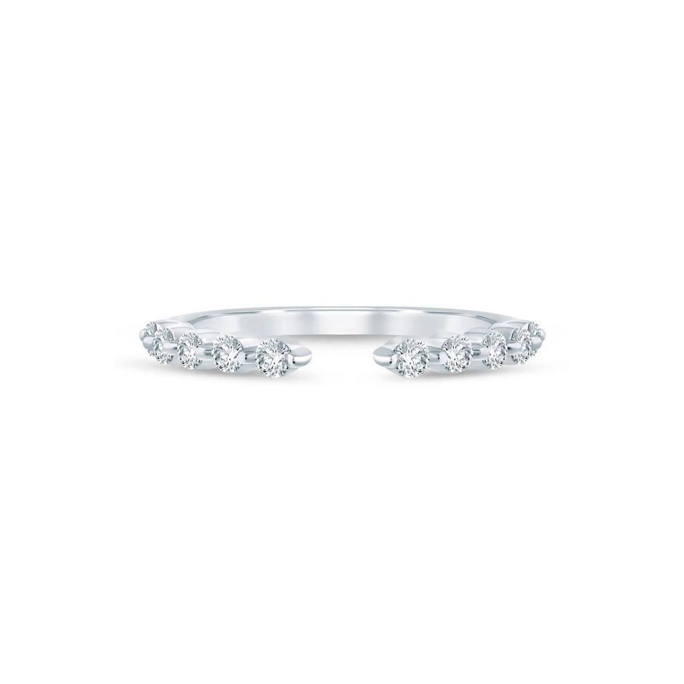 Lab Grown Diamond Open Anniversary Band in 14K White Gold (1/3 ct. tw.) – Image 1 of 3