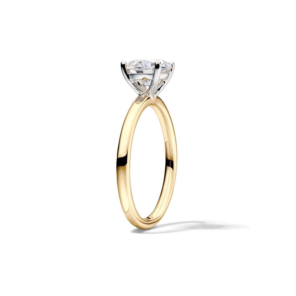 Lab Grown Diamond Solitaire Round Engagement Ring in 14K Yellow Gold (1 1/2 ct.) – Image 3 of 4