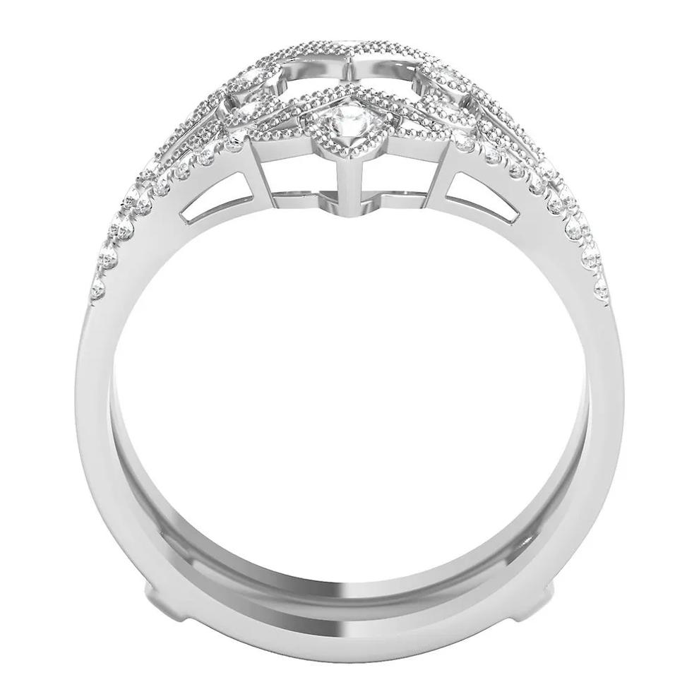 1/4 ct. tw. Diamond Ring Enhancer in 10K White Gold – Image 3 of 5