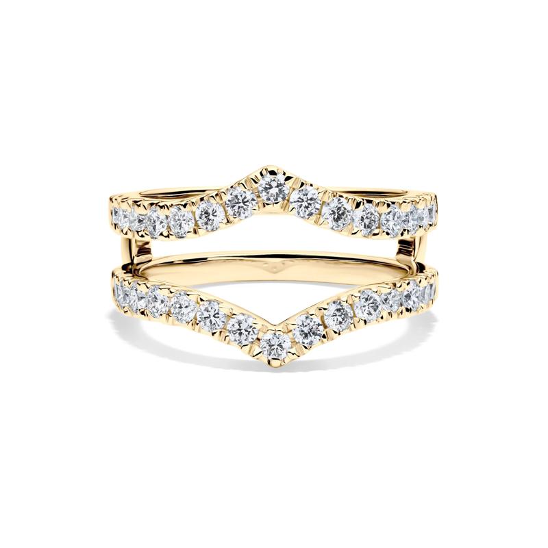 Lab Grown Diamond Chevron Ring Insert in 14K Yellow Gold &#40;1 ct. tw.&#41; – Image 1 of 4