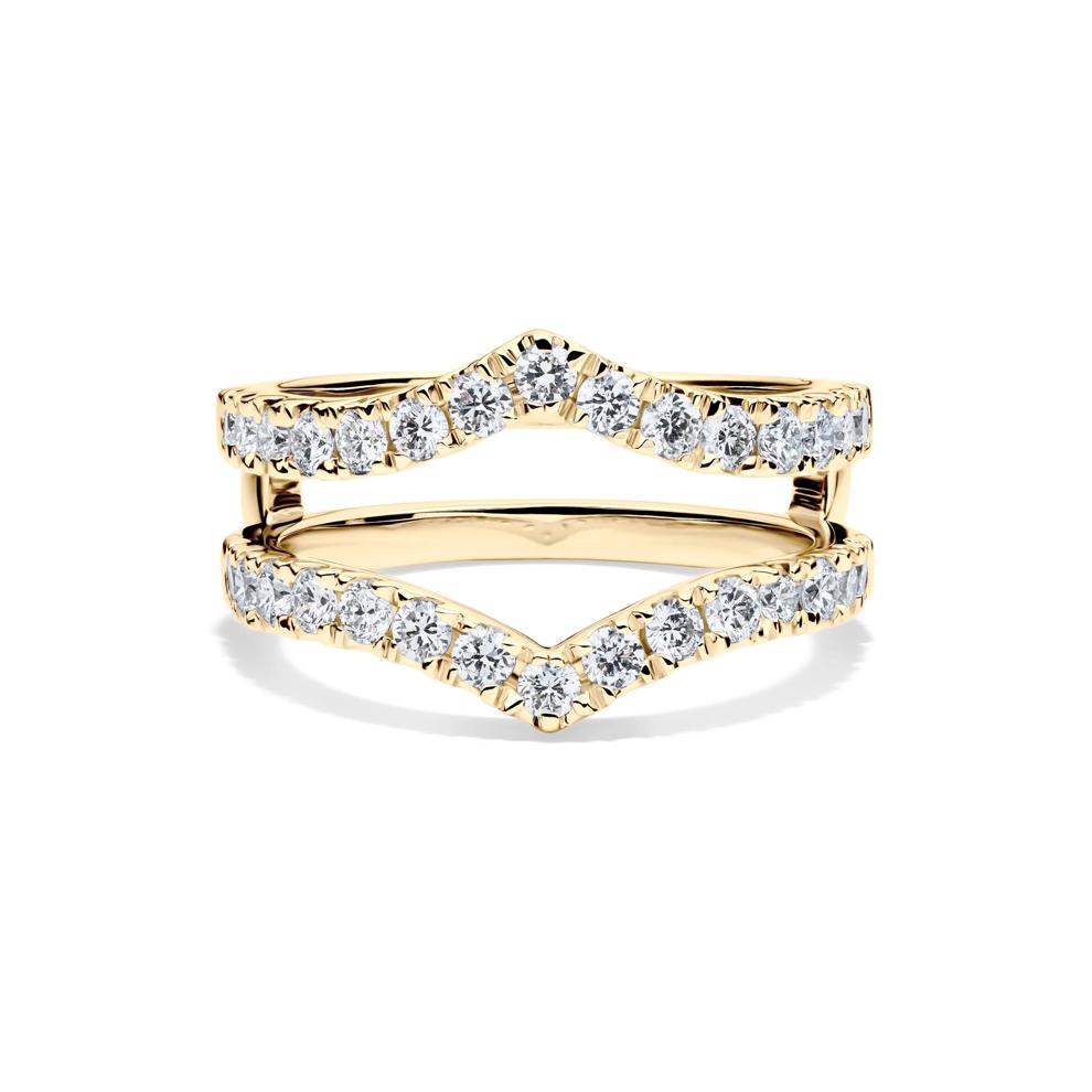 Lab Grown Diamond Chevron Ring Insert in 14K Yellow Gold (1 ct. tw.) – Image 1 of 4