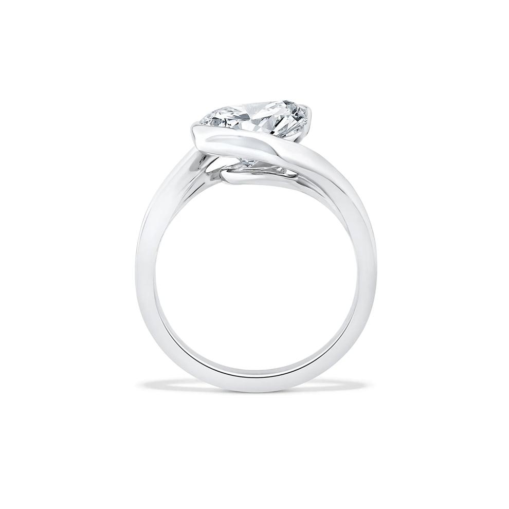 Lab Grown Diamond Pear-Shaped Solitaire Engagement Ring in 14K White Gold (3 ct.) – Image 2 of 4