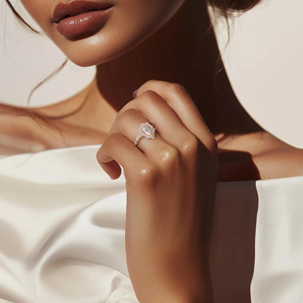 Zac Posen 1 ct. tw. Diamond Engagement Ring in 14K Rose Gold – Image 5 of 5