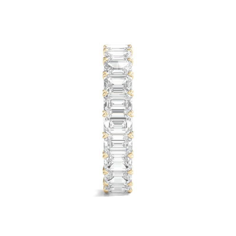 Emerald-Cut Diamond Wedding Band with Eternity Setting in 14K Yellow Gold &#40;4 ct. tw.&#41; – Image 3 of 3