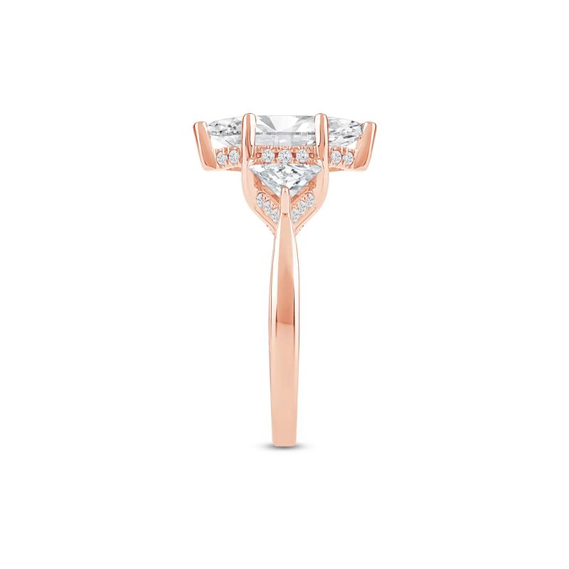 Lab Grown Diamond Emma Marquise Engagement Ring in 14K Rose Gold &#40;2 1/2 ct. tw.&#41; – Image 3 of 4