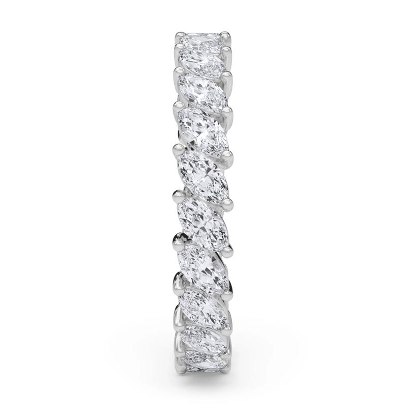 Marquise Diamond Slanted Eternity Band in Platinum &#40;2 ct. tw.&#41; – Image 3 of 5