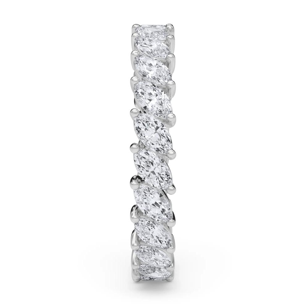 Marquise Diamond Slanted Eternity Band in Platinum (2 ct. tw.) – Image 3 of 5