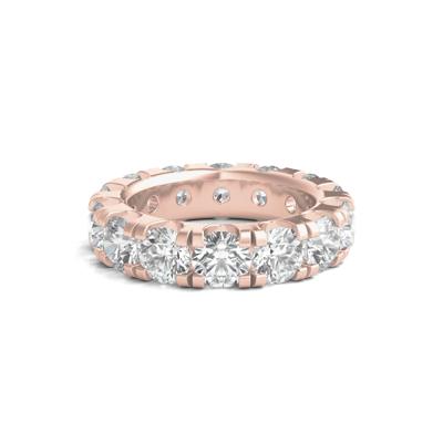 Lab Grown Round Diamond Eternity Band in 14K Rose Gold (7 ct. tw.)