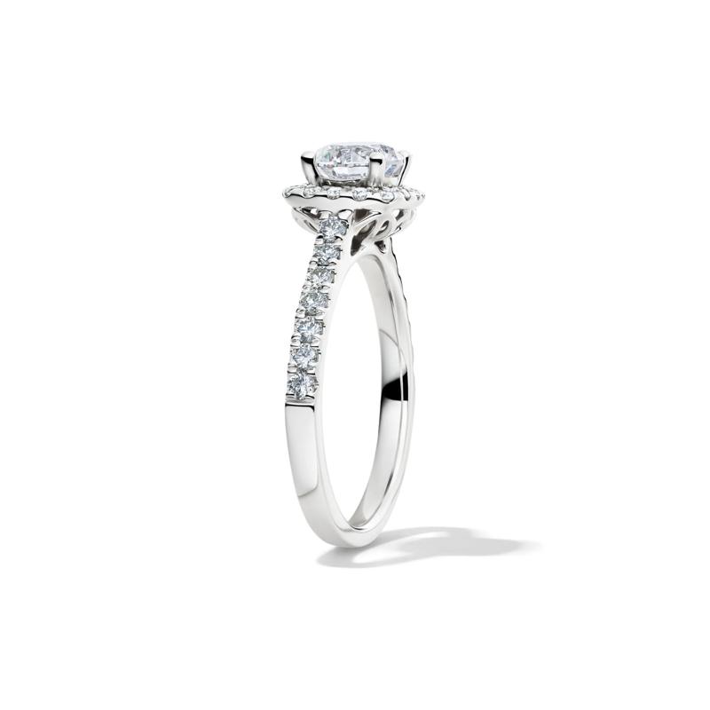 1 1/2 ct. tw. Diamond Halo Engagement Ring in 14K White Gold – Image 3 of 5