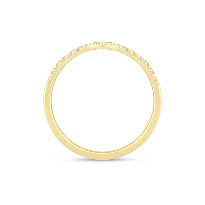 Diamond Contour Band in 14K Yellow Gold &#40;1/5 ct. tw.&#41; – Image 2 of 3