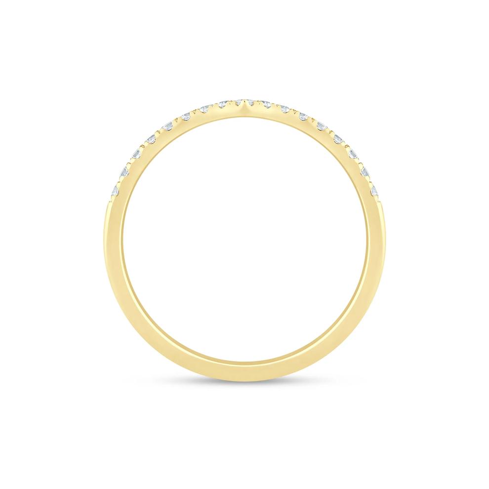 Diamond Contour Band in 14K Yellow Gold (1/5 ct. tw.) – Image 2 of 3
