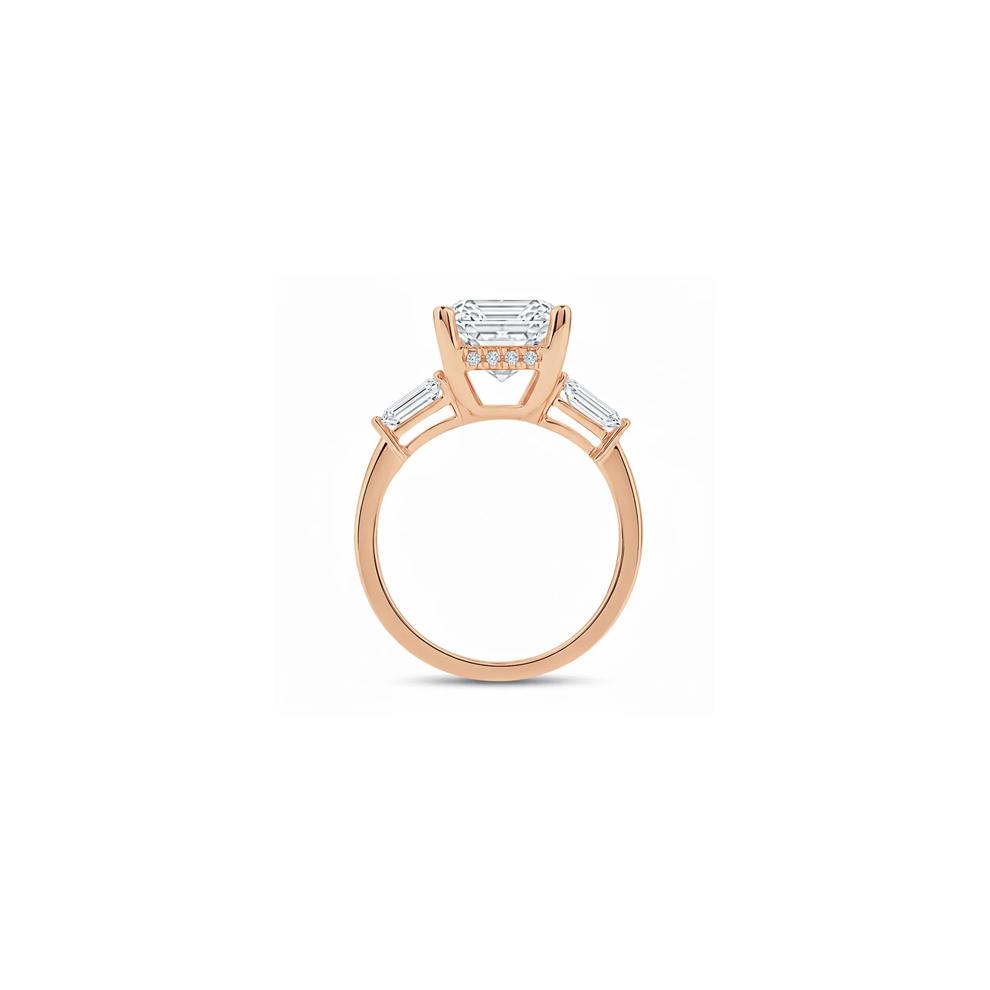 Adella Lab Grown Diamond Engagement Ring in 18K Rose Gold (7 1/2 ct. tw.) – Image 2 of 4