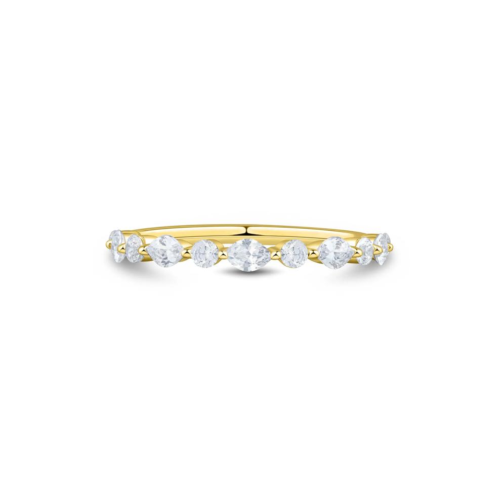Lab Grown Diamond Wedding Band in 10K Yellow Gold (1/2 ct. tw.) – Image 1 of 3