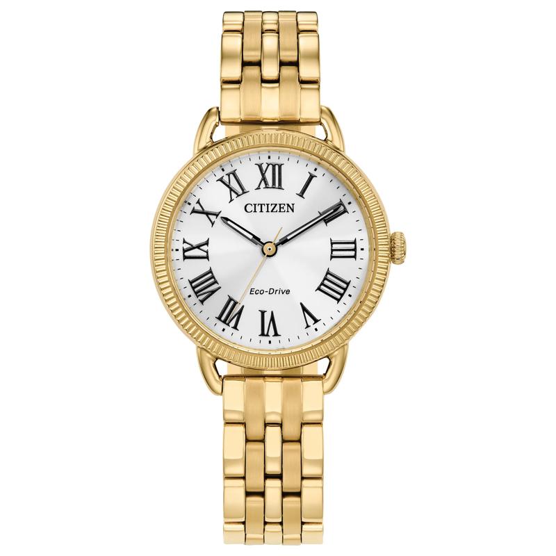 Women&rsquo;s Eco-Drive Watch in Yellow Gold-Tone Stainless Steel, 29MM – Image 1 of 3