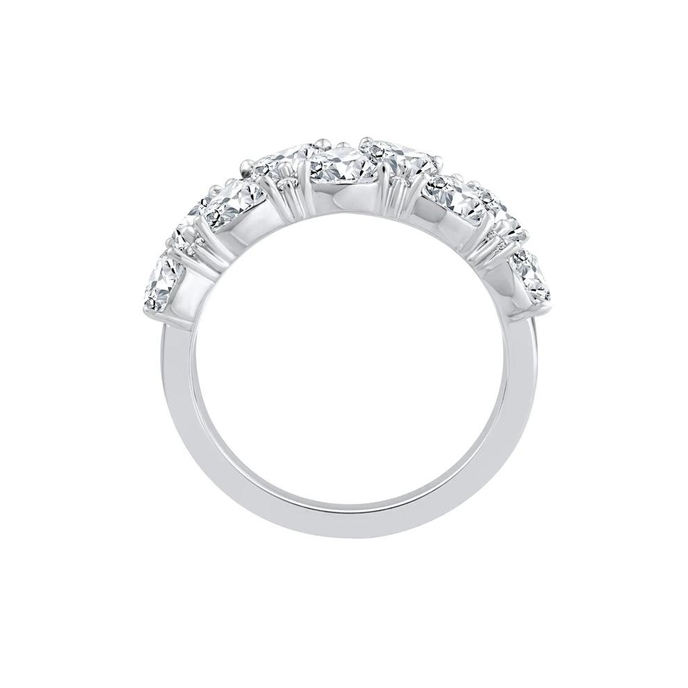 Lab Grown Diamond Trillion and Round Band in 14K White Gold (1 3/4 ct. tw.) – Image 2 of 3