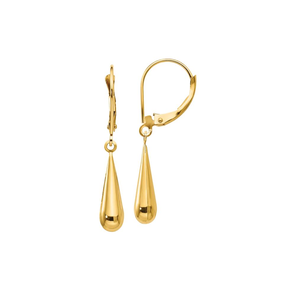 Teardrop Dangle Earrings in 14K Yellow Gold – Image 1 of 1