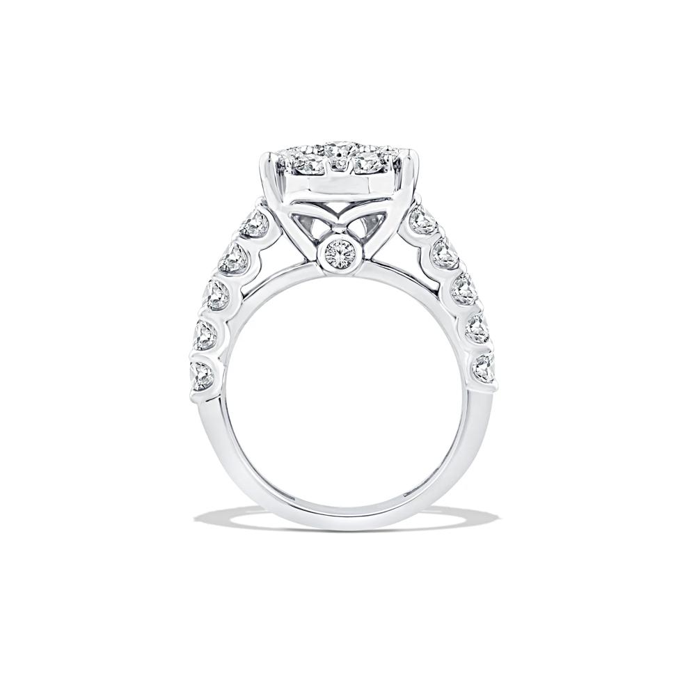 Lab Grown Diamond Pear-Shaped Composite Engagement Set in 10K White Gold (5 ct. tw.) – Image 2 of 5