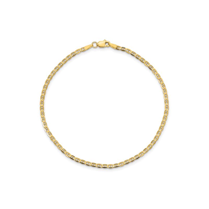 Anchor Anklet Bracelet in 14K Yellow Gold – Image 1 of 1