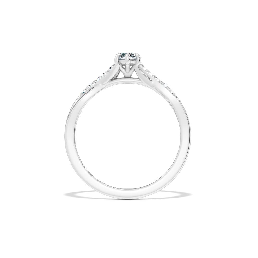 Lab Grown Diamond Marquise Promise Ring in Sterling Silver (3/8 ct. tw.) – Image 2 of 4