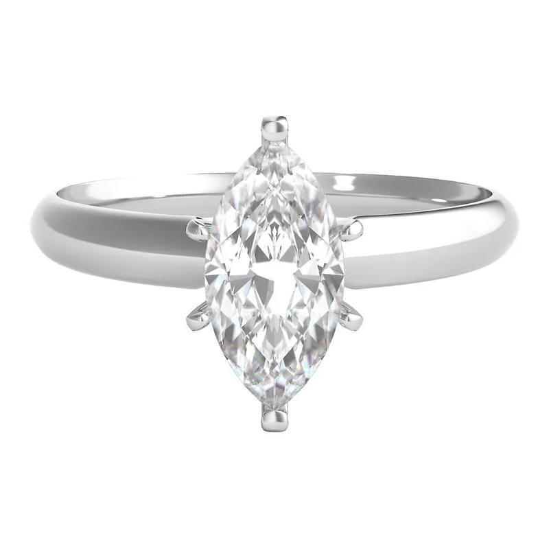 1 ct. tw. Diamond Solitaire Engagement Ring in 14K White Gold – Image 1 of 5