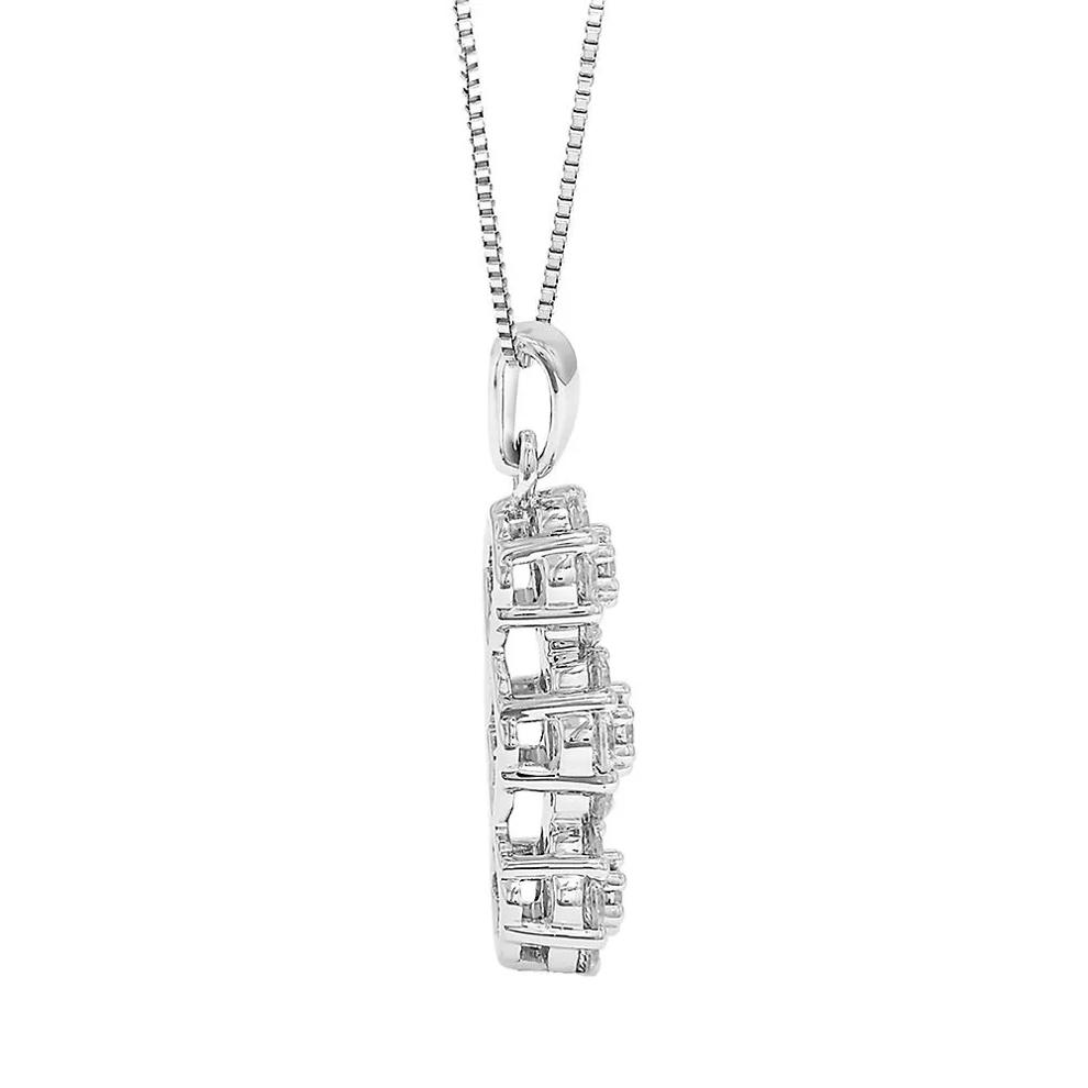 1 ct. tw. Diamond Pendant in 10K White Gold – Image 2 of 2