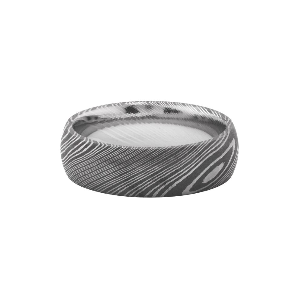 Men&rsquo;s Damascus Steel Wedding Band, 7MM  – Image 1 of 3