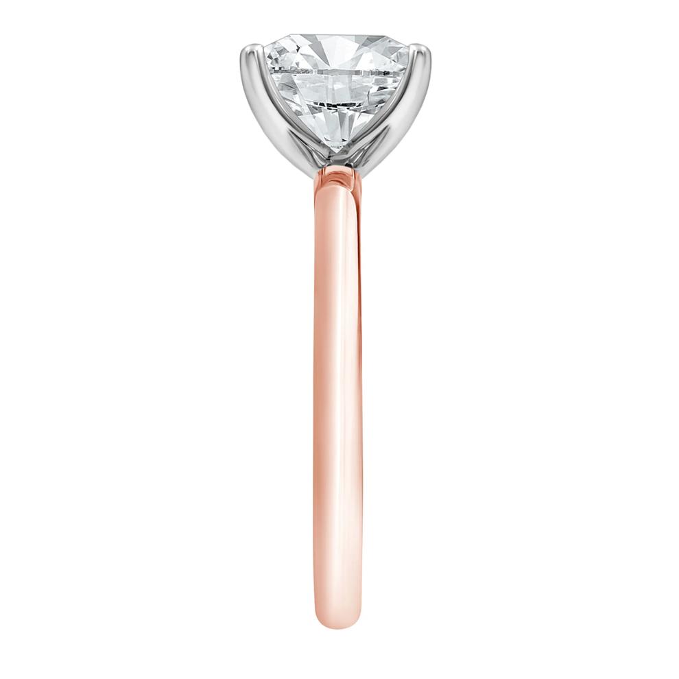 Diamond Princess Cut Solitaire Engagement Ring in 14K Rose Gold (2 ct.) – Image 3 of 5