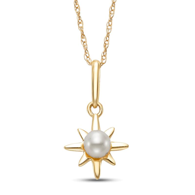 Freshwater Cultured Pearl Pendant in 14K Yellow Gold – Image 1 of 2