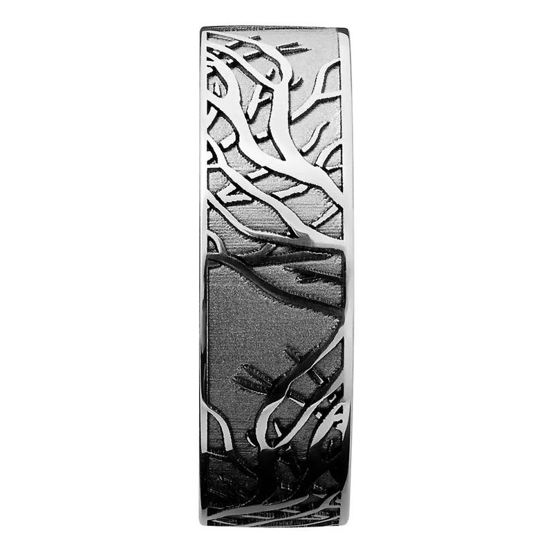 Men&#39;s Branch Design Band in Cobalt Chrome – Image 3 of 3