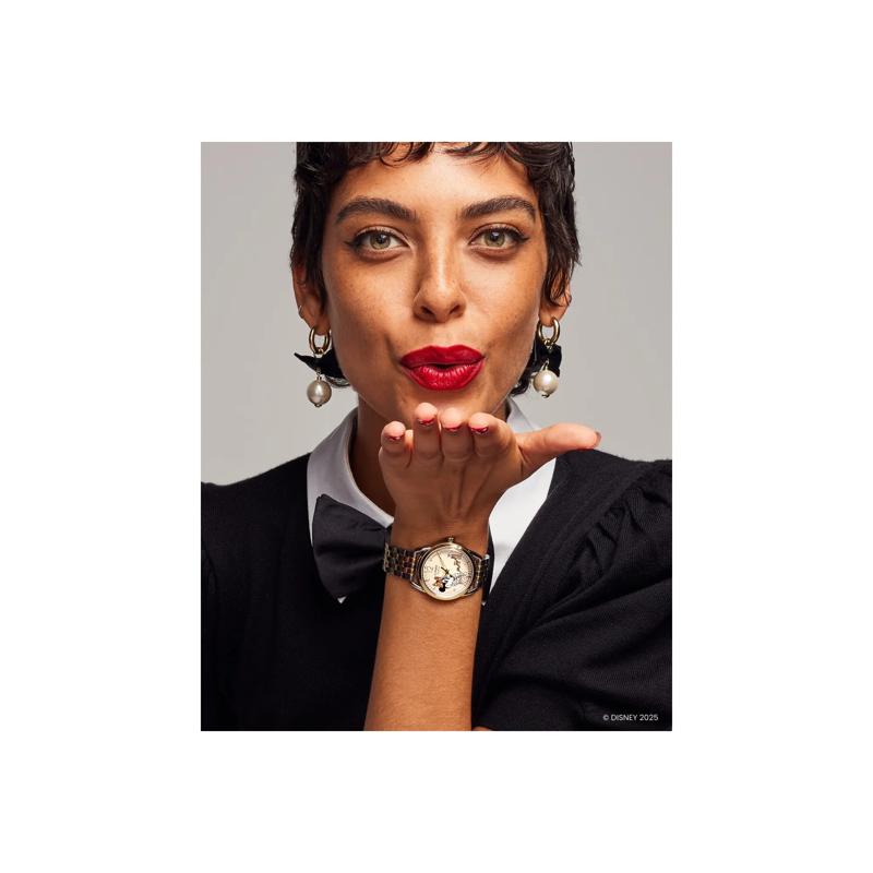 Ladies&#39; Disney Empowered Minnie Mouse Watch in Two-Tone Stainless Steel, 36MM – Image 4 of 5