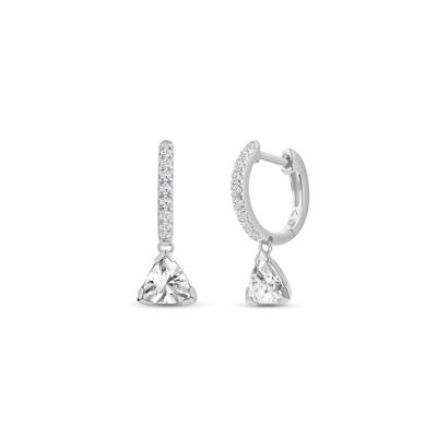 Lab Grown Diamond Drop Earrings in 14K White Gold (1 1/2 ct. tw.)