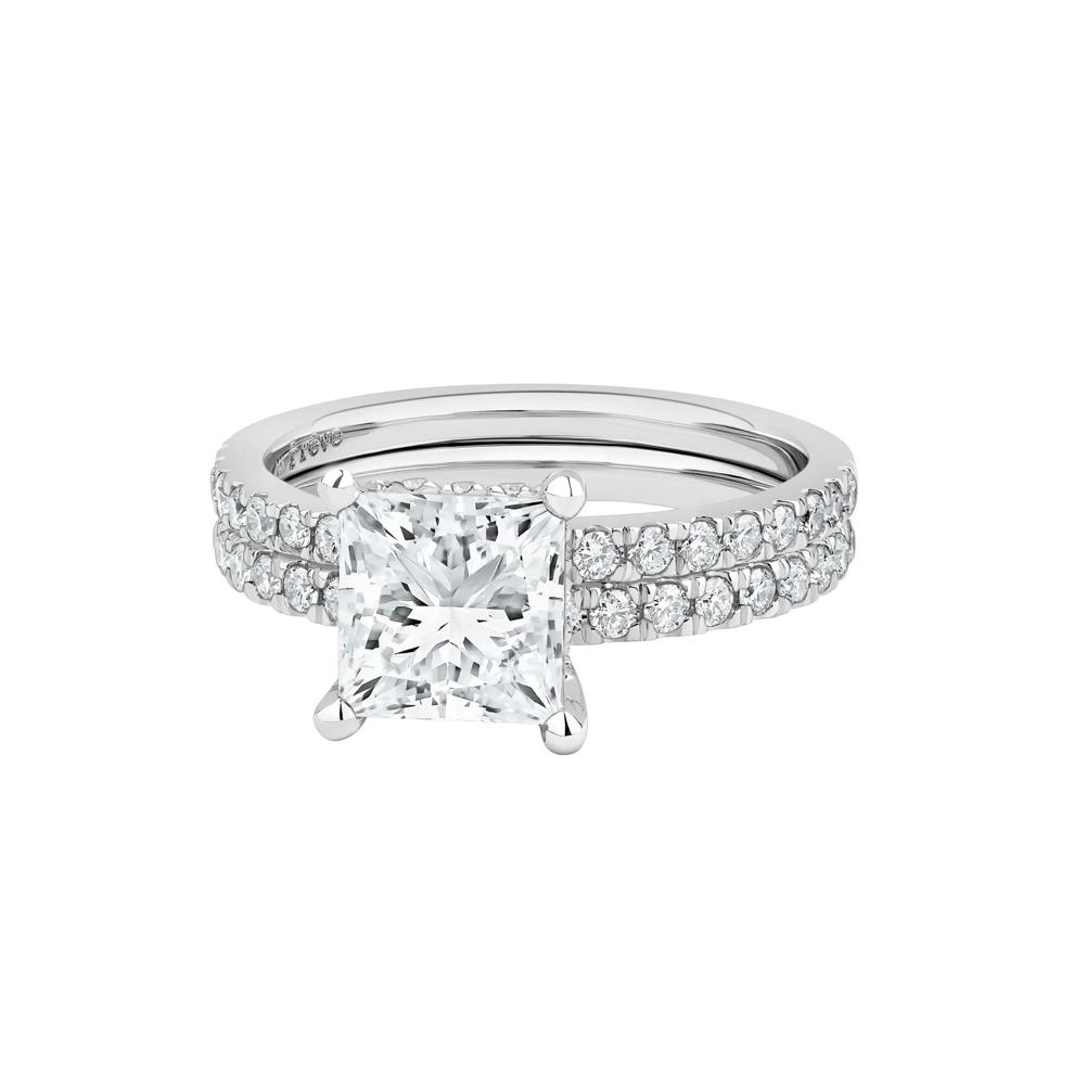Charlotte Lab Grown Diamond Engagement Set in 14K White Gold (2 3/4 ct. tw.) – Image 4 of 5