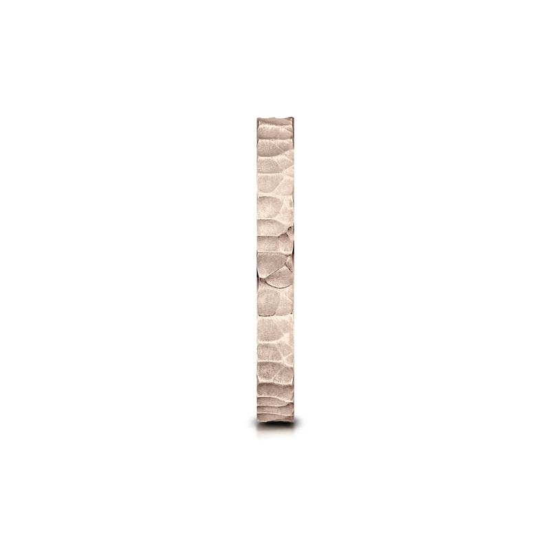 Hammered Band in 14K Rose Gold, 2MM – Image 3 of 3