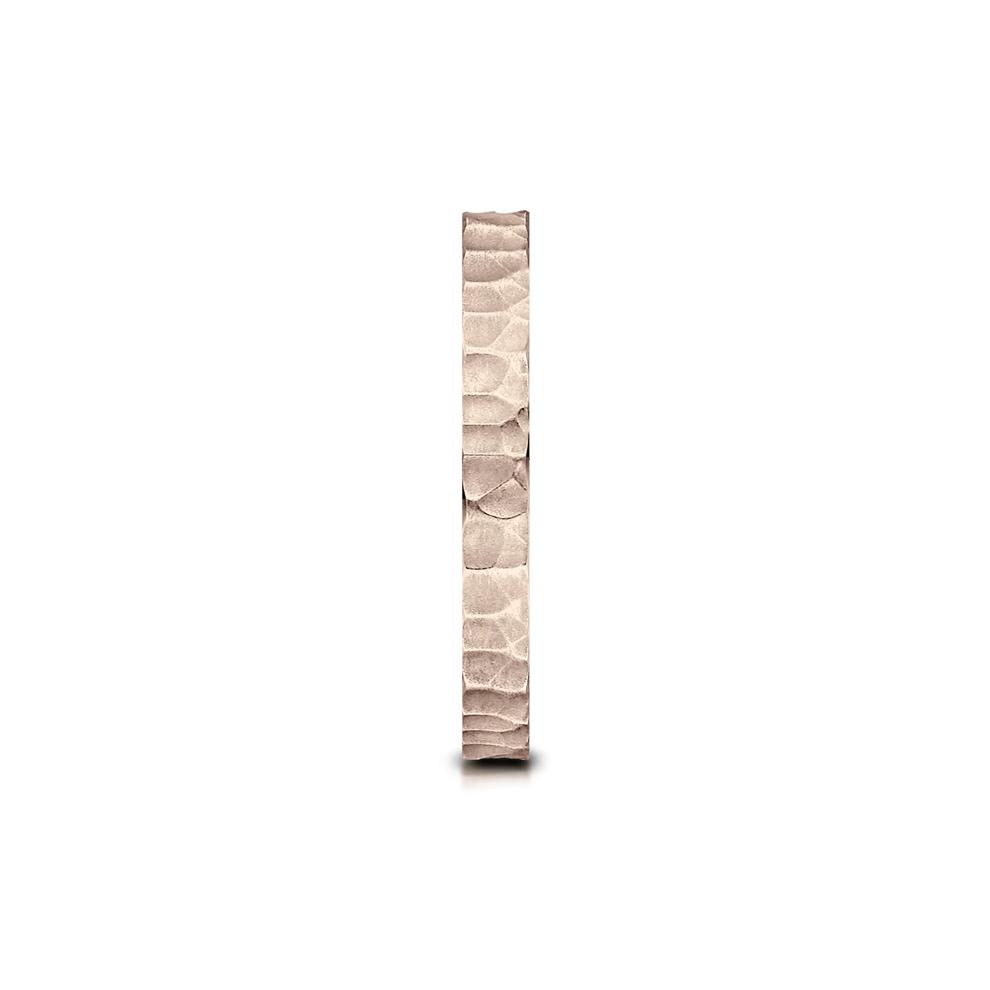 Hammered Band in 14K Rose Gold, 2MM – Image 3 of 3