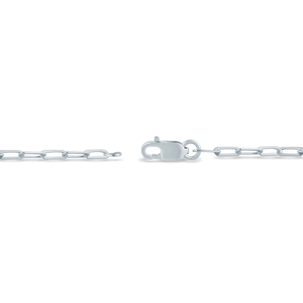 Lab Grown Diamond Pear-Shaped Paperclip Chain Bracelet in 10K White Gold, 7" (1/3 ct. tw.) – Image 2 of 2