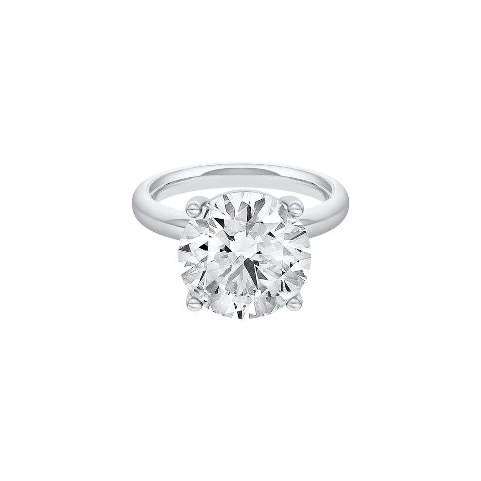 Lab Grown Diamond Round Solitaire Ring in Platinum (6 ct.) – Image 1 of 4