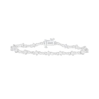 Diamond Infinity Bracelet in Sterling Silver (1/4 ct. tw.)