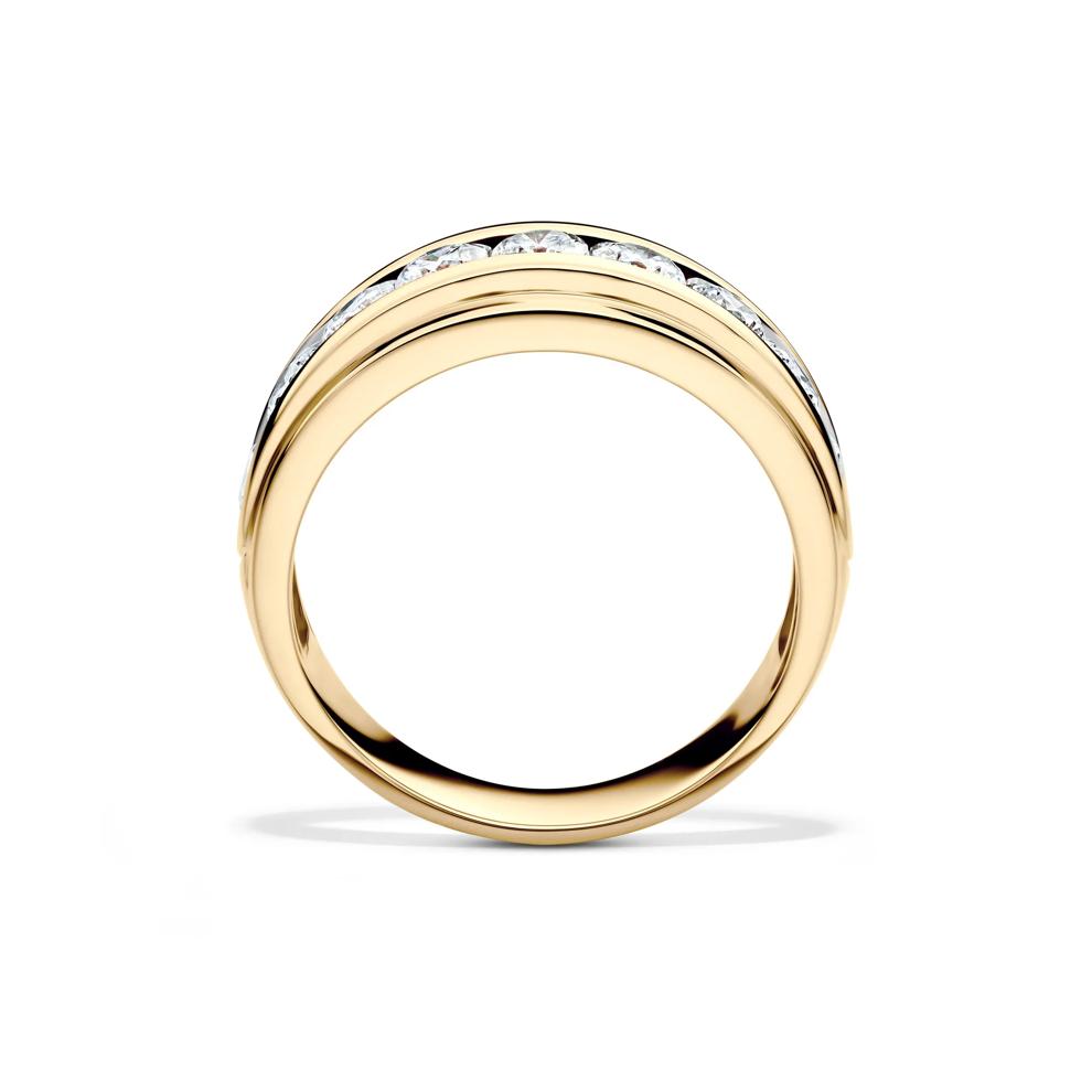 Men's Lab Grown Diamond Wedding Band in 10K Yellow Gold (2 ct. tw.) – Image 2 of 4