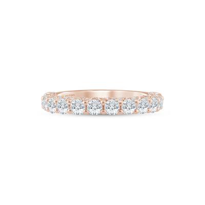 Lab Grown Diamond Wedding Band in 14K Rose Gold (1 1/2 ct. tw.)