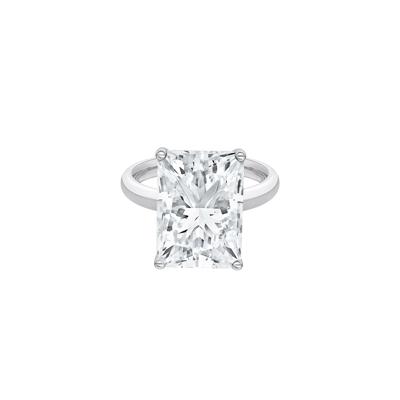 Lab Grown Diamond Radiant-Cut Solitaire Ring in Platinum (7 ct.)